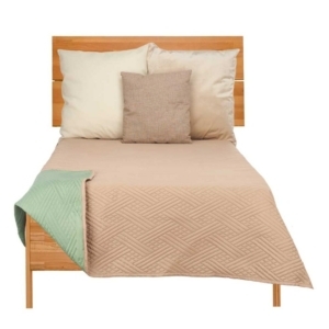 Colcha-reversible-suave-100-poliester-distintas-medidas-disenos-y-colores-bicolor-verde-beige-cama-Aledo