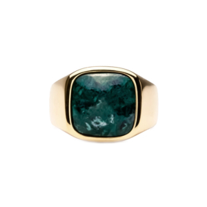 frederik-ix-studios-cushion-signet-ring-green-marble-forgyldt