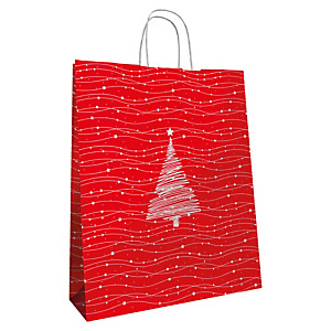 mainetti-bags-shopper-maniglie-cordino-22-x-10-x-29-cm-carta-kraft-albero-natale-conf-25-pezzi_740858