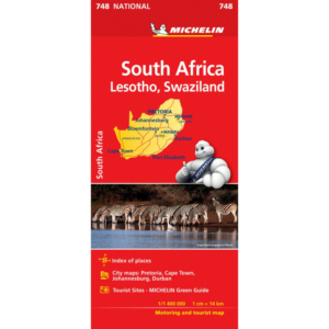 michelin-etela-afrikka-lesotho-swazimaa-kartta